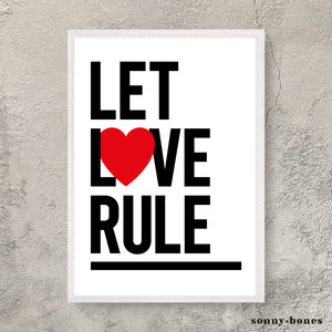 LET LOVE RULE (white/black)