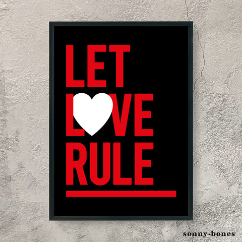 LET LOVE RULE (red/black)