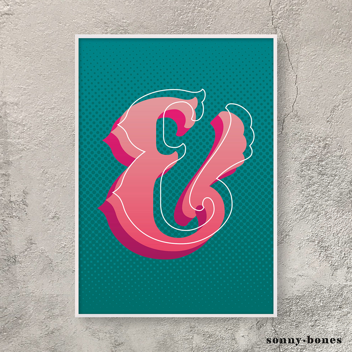 Circus Ampersand (green/pink)