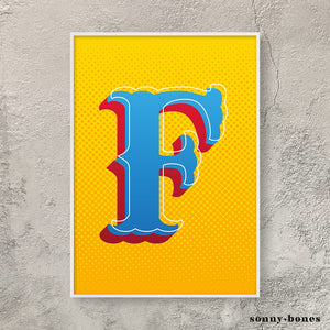 Circus Letter F (orange)