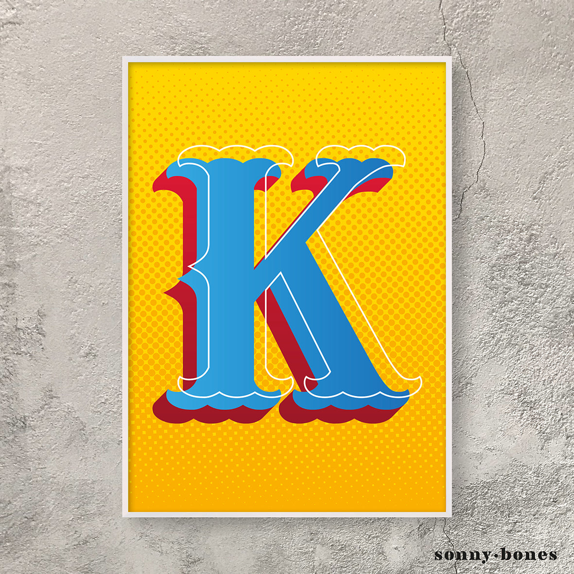 Circus Letter K (orange)