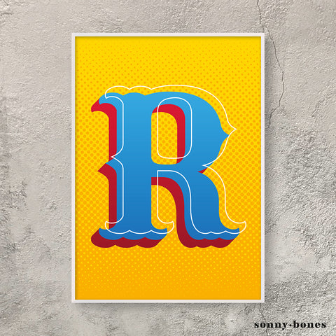 Circus Letter R (orange)