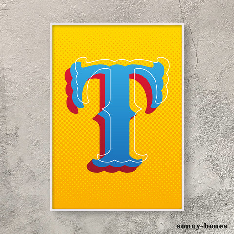 Circus Letter T (orange)