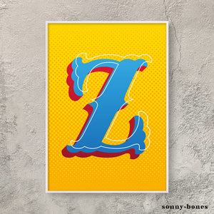 Circus Letter Z (orange)