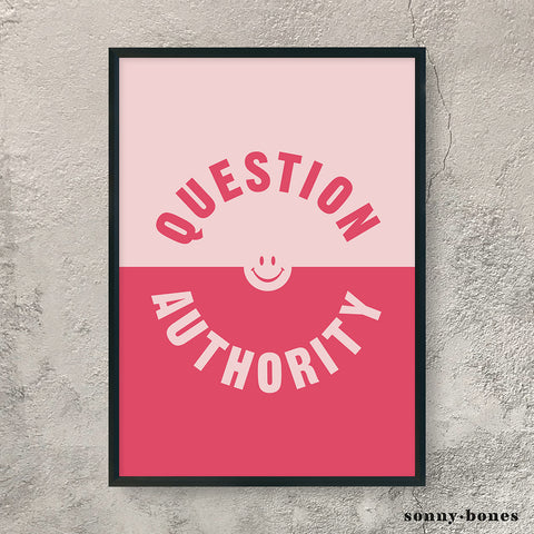 QUESTION AUTHORITY (pink/red)