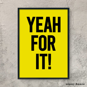 YEAH FOR IT! (black/yellow)