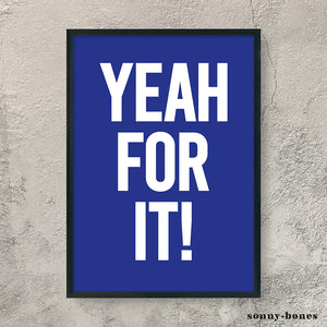 YEAH FOR IT! (white/blue)